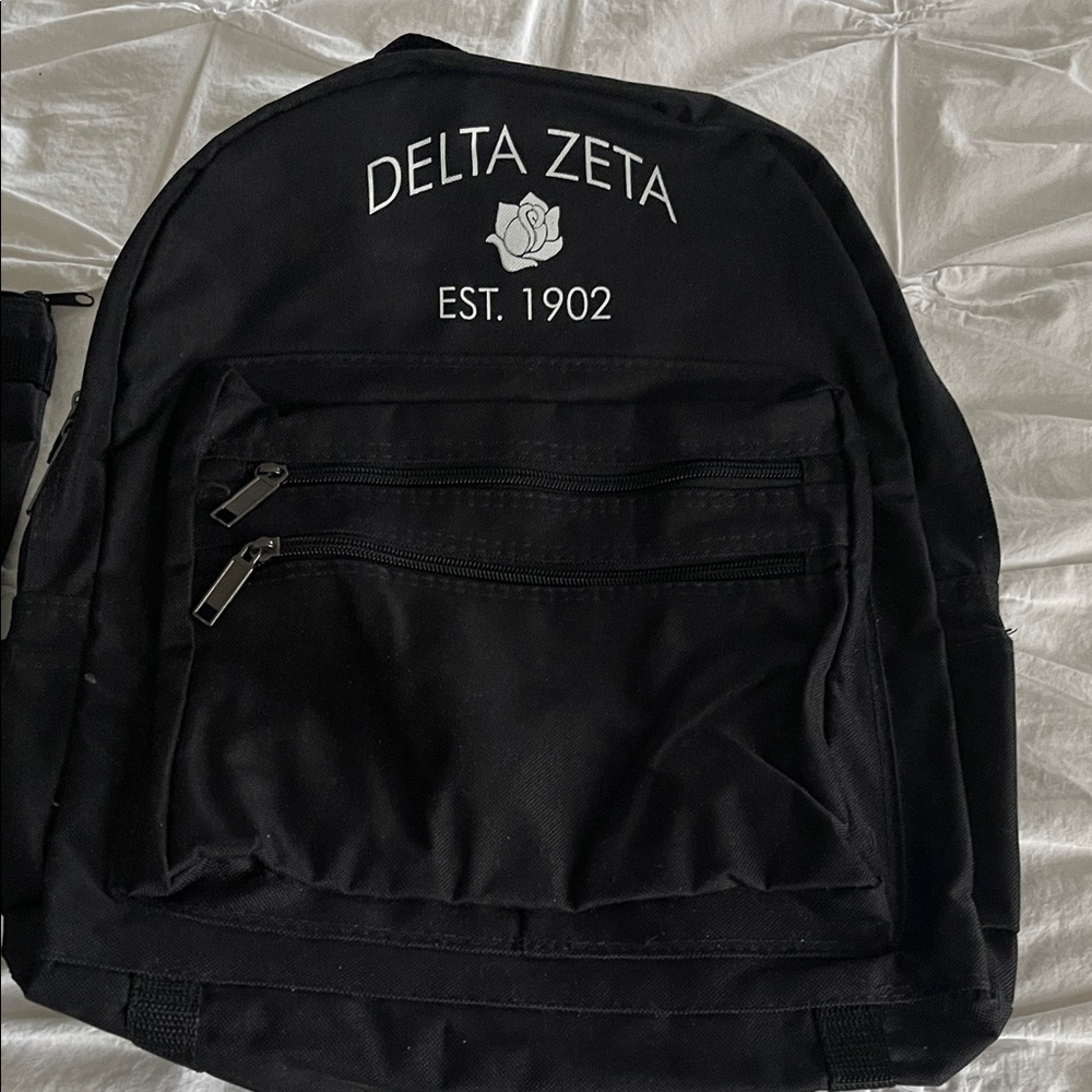 Sorority Delta Zeta Black Backpack